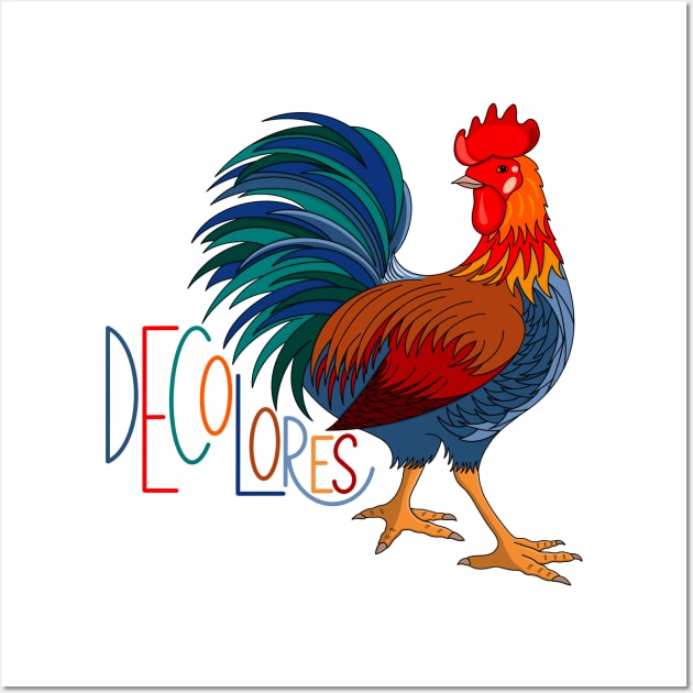 DeColores, Cursillo Rooster Wall Art by Gsallicat